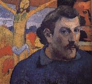 Paul Gauguin Yellow Christ's self-portrait Spain oil painting artist
